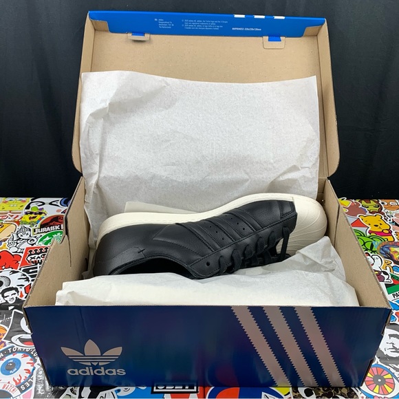 Adidas Superstar Sleek Black Men’s Various Sizes - Picture 12 of 13